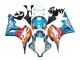 Comprare Carena Moto Honda CBR600RR 2007-2008 - Arancia Bianco Rosso Blu Repsol