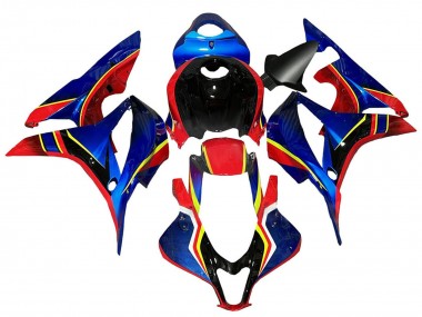 Comprare Carena Moto Honda CBR600RR 2007-2008 - Blu Rosso Giallo Nero Lucido