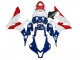 Comprare Carena Moto Honda CBR600RR 2007-2008 - Bianco Blu Rosso Stella