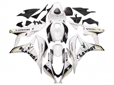 Comprare Carena Moto Honda CBR600RR 2007-2008 - Bianco Oro Nero Lucido Playboy