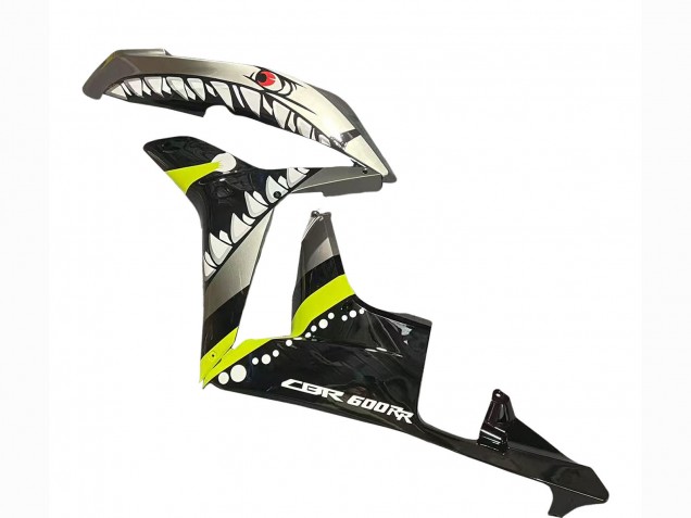 Comprare Carena Moto Honda CBR600RR 2007-2008 - Grigio Fluorescent Giallo Squalo