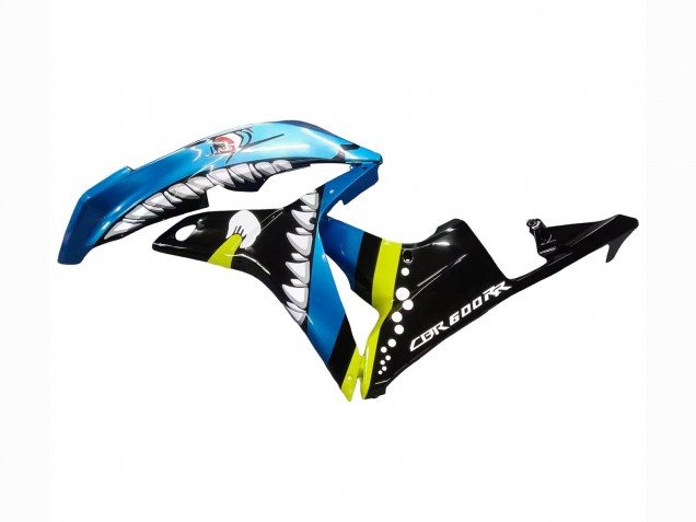 Comprare Carena Moto Honda CBR600RR 2007-2008 - Verde Giallo Nero Lucido Squalo 46