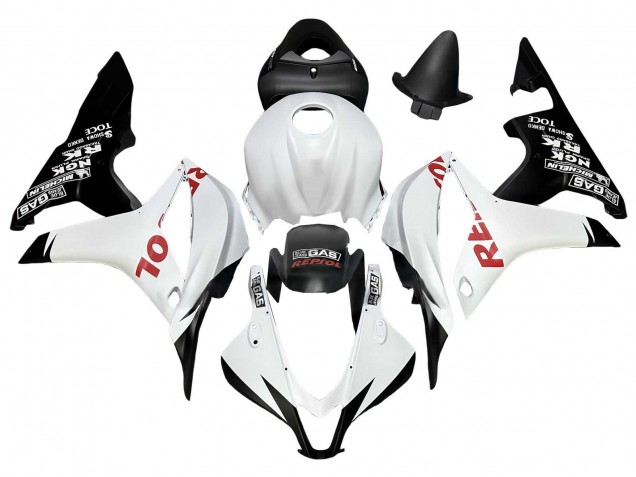 Comprare Carena Moto Honda CBR600RR 2007-2008 - Bianco Nero Opaco Rosso Repsol