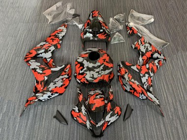 Comprare Carena Moto Honda CBR600RR 2007-2008 - Rosso Grigio Camouflage