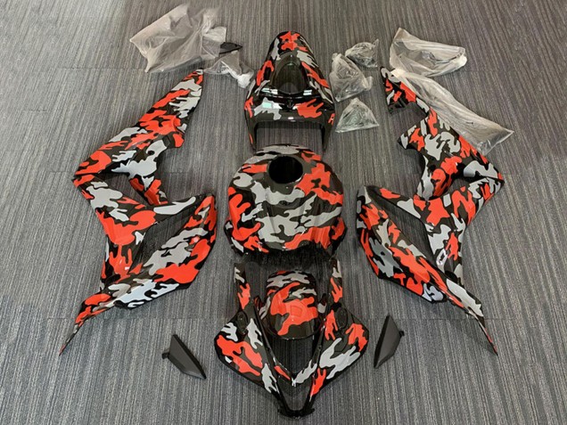 Comprare Carena Moto Honda CBR600RR 2007-2008 - Rosso Grigio Camouflage