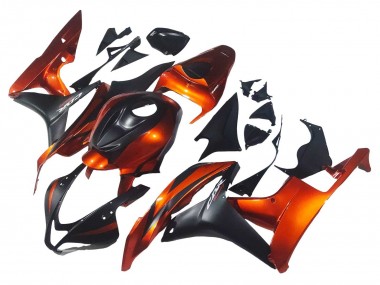 Comprare Carena Moto Honda CBR600RR 2007-2008 - Arancia Nero Opaco