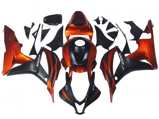 Comprare Carena Moto Honda CBR600RR 2007-2008 - Arancia Nero Opaco