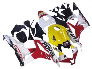 Comprare Carena Moto Honda CBR600RR 2007-2008 - Bianco Giallo Rosso Repsol HRC