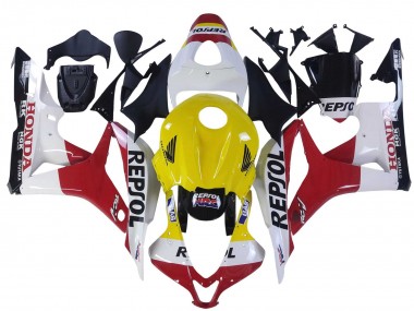 Comprare Carena Moto Honda CBR600RR 2007-2008 - Bianco Giallo Rosso Repsol HRC