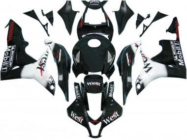 Comprare Carena Moto Honda CBR600RR 2007-2008 - Nero Lucido Bianco West