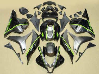 Comprare Carena Moto Honda CBR600RR 2009-2012 - Argento Nero Lucido Fluorescent Verde Linea