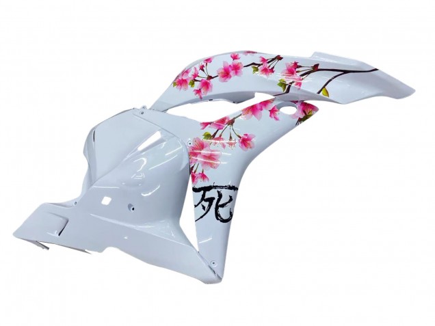 Comprare Carena Moto Honda CBR600RR 2009-2012 - Bianco Fiore di Ciliegio Nero Lucido