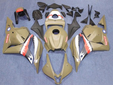 Comprare Carena Moto Honda CBR600RR 2009-2012 - Marrone Bianco Rosso Squalo
