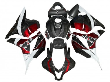 Comprare Carena Moto Honda CBR600RR 2009-2012 - Bianco Rosso Nero Fibra di Carbonio