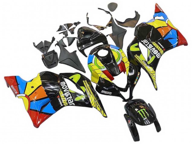 Comprare Carena Moto Honda CBR600RR 2009-2012 - Nero Multicolore MoviStar