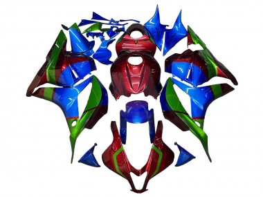 Comprare Carena Moto Honda CBR600RR 2009-2012 - Blu Rosso Verde