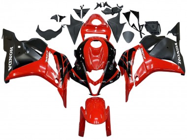 Comprare Carena Moto Honda CBR600RR 2009-2012 - Rosso Nero Lucido Nero Opaco Banda