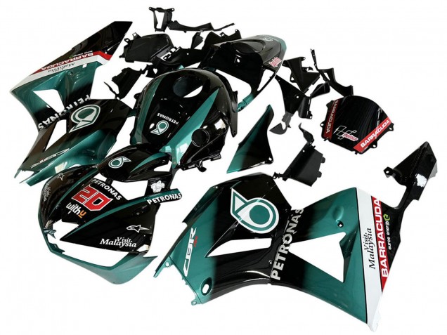 Comprare Carena Moto Honda CBR600RR 2013-2023 - Blu Verde Acqua Nero Lucido Petronas 20