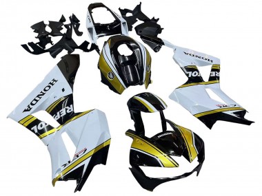 Comprare Carena Moto Honda CBR600RR 2013-2023 - Bianco Oro Nero Lucido Repsol