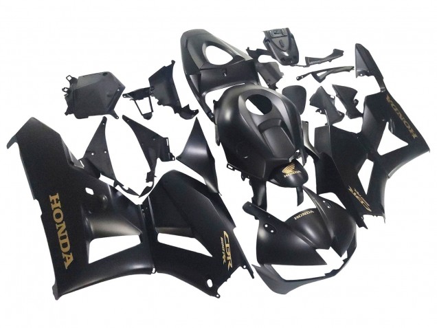 Comprare Carena Moto Honda CBR600RR 2013-2023 - Nero Opaco Oro Decals