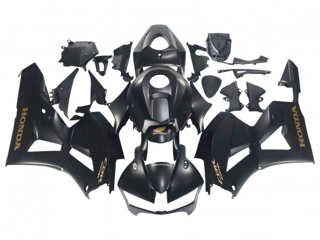 Comprare Carena Moto Honda CBR600RR 2013-2023 - Nero Opaco Oro Decals
