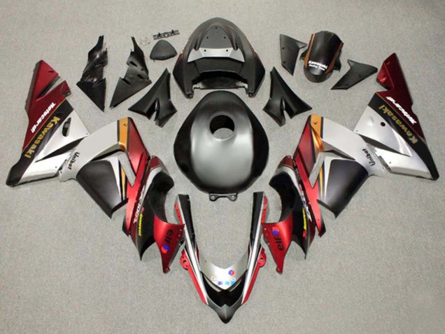 Comprare Carena Moto Kawasaki ZX10R 2004-2005 - Nero Argento Rosso Arancia