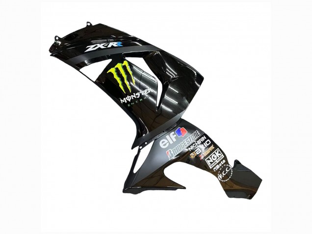 Comprare Carena Moto Kawasaki ZX10R 2006-2007 - Grigio Giallo Nero Lucido Mostro Elf