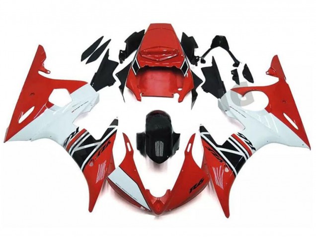 Comprare Carena Moto Yamaha YZF R6 2003-2004 - Rosso Bianco Nero Lucido