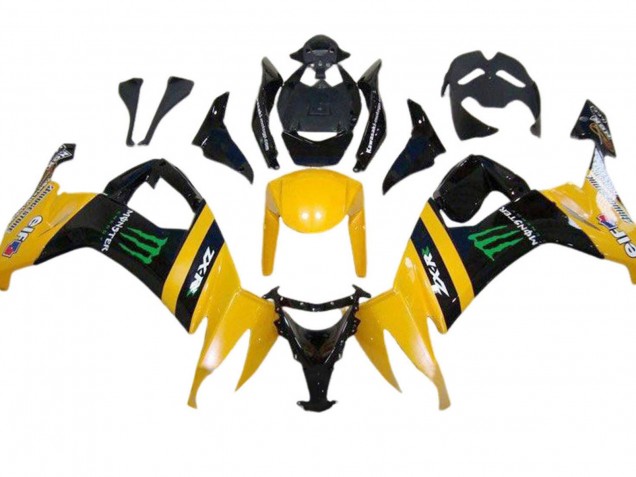 Comprare Carena Moto Kawasaki ZX10R 2008-2010 - Giallo Nero Verde Mostro