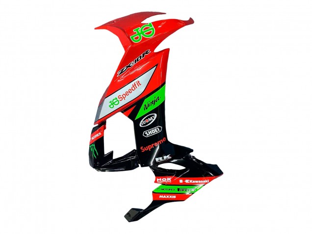 Comprare Carena Moto Kawasaki ZX10R 2008-2010 - Rosso Verde Nero