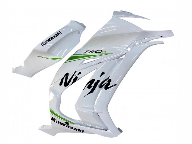 Comprare Carena Moto Kawasaki ZX10R 2011-2015 - Bianco Verde Banda Nero Ninja