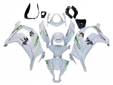 Comprare Carena Moto Kawasaki ZX10R 2011-2015 - Bianco Verde Banda Nero Ninja