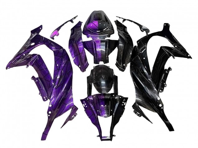 Comprare Carena Moto Kawasaki ZX10R 2011-2015 - Viola Nero