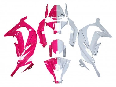 Comprare Carena Moto Kawasaki ZX10R 2011-2015 - Rosa Bianco Diviso