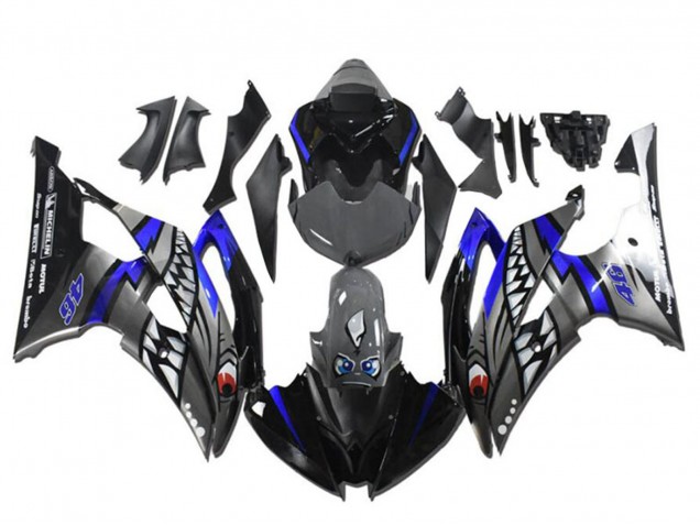 Comprare Carena Moto Yamaha YZF R6 2008-2016 - Blu Argento Grigio Squalo