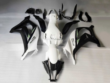 Comprare Carena Moto Kawasaki ZX10R 2011-2015 - Bianco Nero Opaco Verde Decals