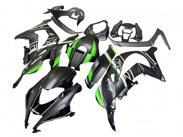 Comprare Carena Moto Kawasaki ZX10R 2016-2020 - Nero Opaco Verde Bianco Ninja