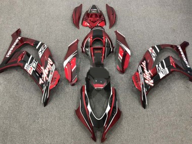 Comprare Carena Moto Kawasaki ZX10R 2016-2020 - Rosso Bordeaux Bianco Nero Lucido