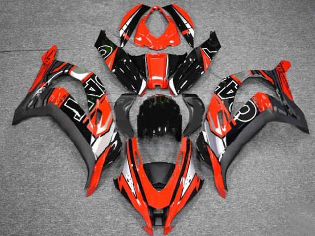 Comprare Carena Moto Kawasaki ZX10R 2016-2020 - Rosso Argento Nero Lucido