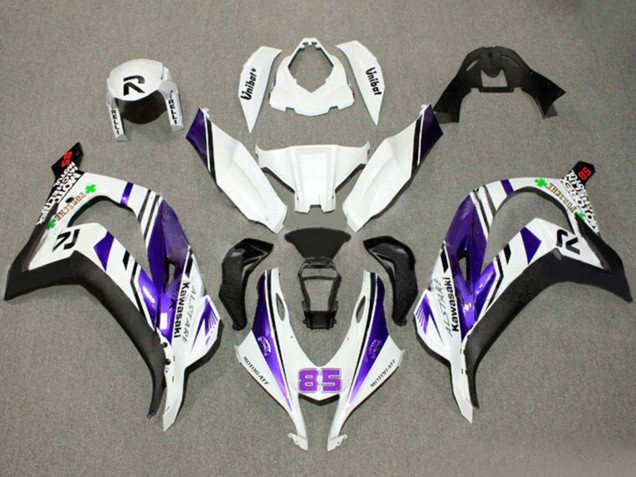 Comprare Carena Moto Kawasaki ZX10R 2016-2020 - Bianco Viola Nero Alstare 85