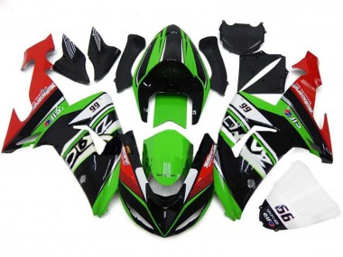 Comprare Carena Moto Kawasaki ZX10R 2006-2007 - Verde Bianco Rosso Nero 66