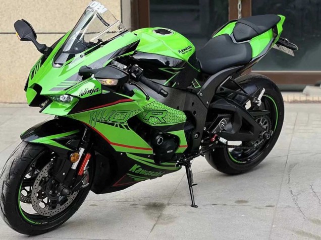 Comprare Carena Moto Kawasaki ZX10R 2021-2025 - Verde Nero Lucido