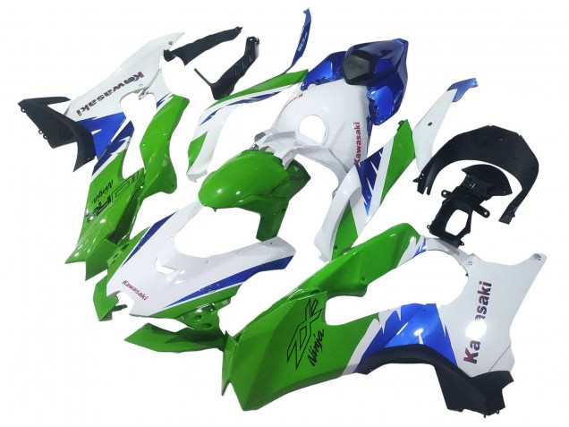 Comprare Carena Moto Kawasaki ZX10R 2021-2025 - Bianco Verde Blu Nero
