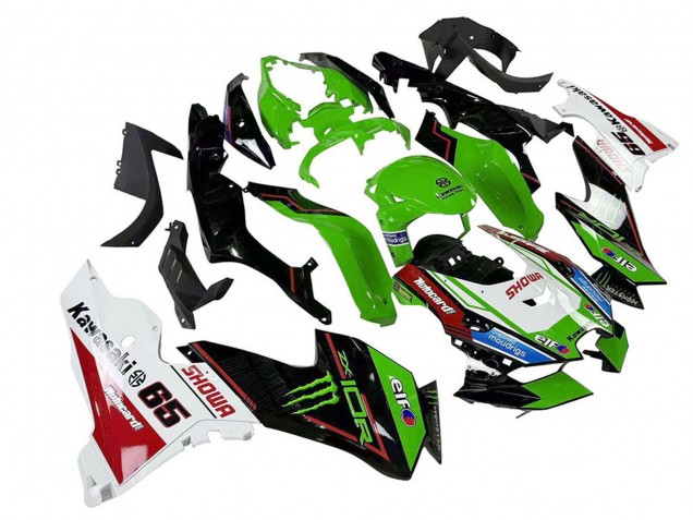 Comprare Carena Moto Kawasaki ZX10R 2021-2025 - Verde Nero Bianco Rosso Blu Showr Elf Mostro
