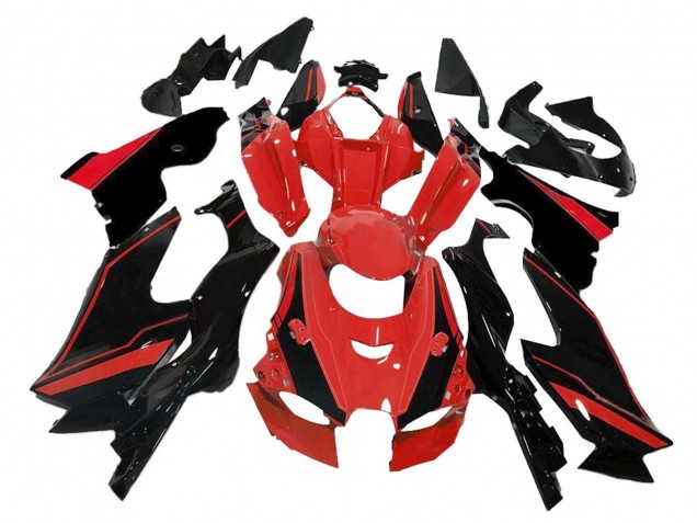 Comprare Carena Moto Kawasaki ZX10R 2021-2025 - Rosso Nero Lucido