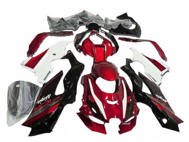 Comprare Carena Moto Kawasaki ZX10R 2021-2025 - Rosso Bianco Nero Lucido