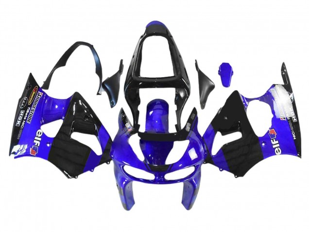 Comprare Carena Moto Kawasaki ZX6R 1998-1999 - Blu Nero Lucido Elf Bridgestone