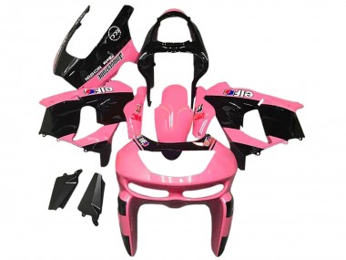 Comprare Carena Moto Kawasaki ZX6R 1998-1999 - Rosa Nero Lucido Elf Bridgestone