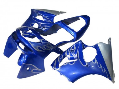 Comprare Carena Moto Kawasaki ZX6R 1998-1999 - Blu Argento Fiamma
