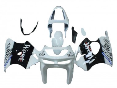 Comprare Carena Moto Kawasaki ZX6R 1998-1999 - Bianco Nero West Mobil